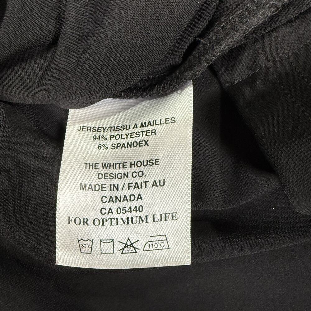 Sympli Women's Size 8 Black Square Neck 3/4 Sleeve Tunic Top Canada Minimalist - Picture 7 of 9